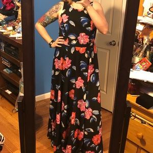 Only worn once floral maxi dress